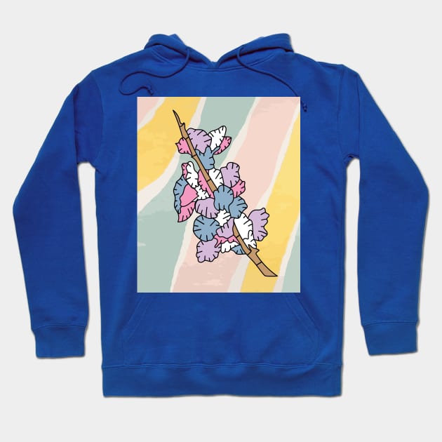 Vintage Flowers Orchids Colorful Hoodie by flofin